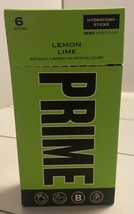 PRIME Lemon Lime Hydration Drink Mix 6 Packs sticks Natural Flavor On th... - £6.40 GBP