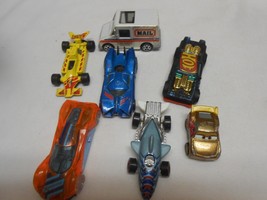 vintage lot 7 Hot Wheels &amp; Mattel Matchbox Cars Vehicles 2016 micro Mini Disney - £14.50 GBP