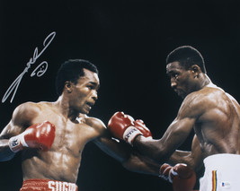 Sugar Ray Leonard Signed 16x20 Boxing Photo BAS ITP - £68.68 GBP