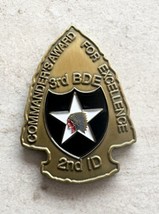 COMMANDERS AWARD FOR EXCELLENCE BADGE  - 3rd BDE 2nd ID - $49.49