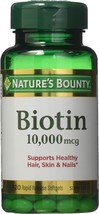 Nature&#39;s Bounty Biotin 10,000 mcg, Rapid Release Softgels 120 ea (Pack of 5) - £76.73 GBP