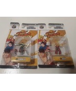 Street Fighter Nano Metalfigs Lot Of 2 Ken and Chun-Li Diecast Figures B... - £7.78 GBP