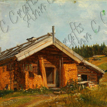 Farmhouse At Bolkejo 1844 Painting Clip Art - $2.49