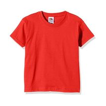 Fruit Of The Loom Boy's SS028B Short Sleeve T-Shirt, Red, 10-11 Years (M... - $13.00