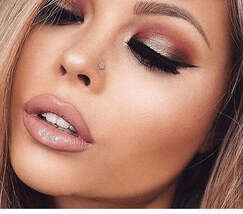 CZ Flower Nose Bone Jewelry  - 3 color choices - $6.99