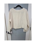 Soft Surroundings Cream Pajama Lounge Sweatshirt Women’s Medium Fuzzy Top - $444.98 MXN