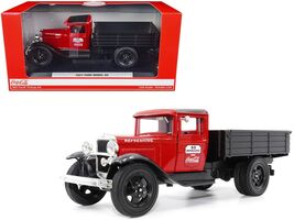 1931 Ford Model AA Pickup Truck Red and Black "Go Refreshed - Drink Coca... - $58.41