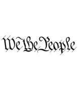 We The People Decal  Patriotic Blackletter Vinyl Sticker for Car, Lapto... - $89.99 MXN