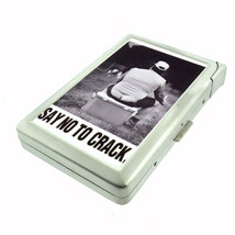 Say No To Crack Poster 100&#39;s Size Cigarette Case with built in lighter Wallet - £17.16 GBP