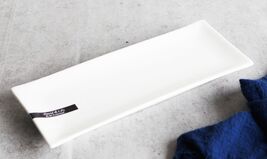 Pack Of 4 Modern White Porcelain Sushi Appetizer Dessert Platter Plates ... - $34.95