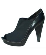 Donald Pliner Couture Leather Platform Shoe New Crepe Elastic Peep Toe N... - $158.00
