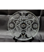 Vintage EAPC Anchor Hocking STAR OF DAVID Clear Glass 11 Inch Round Platter - £14.68 GBP
