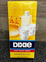 Dixie 3oz Bath Cups Floral/Tulips 200 Count Disposable - Vintage 1990 - £22.39 GBP