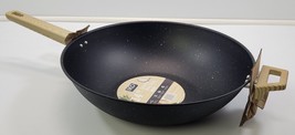 *D) IKO 14&quot; Granite Non Stick Wok Black Pan - $368.88 MXN