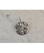 Womens Vintage Estate Sterling Silver Sand Dollar Pendant 1.3g E7678 - $41.59 CAD