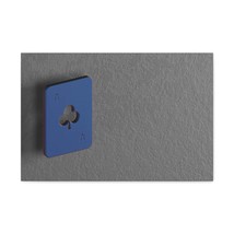 Blue Ace of Club Chip Playing Card Canvas Wall Art for Home Decor Ready-... - £66.87 GBP+
