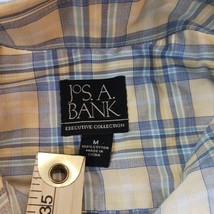 Jos A Bank Executive Collection Men's Yellow & Blue Cotton Button Up Shirt Sz M image 4
