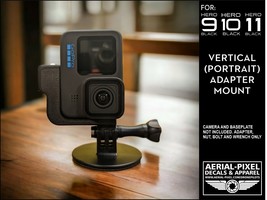 GoPro Hero 9, 10 and 11 Vertical (Portrait) Adapter Mount - £14.38 GBP