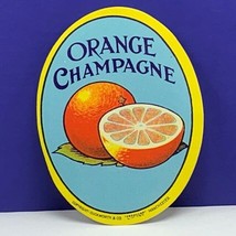 Vintage label soda ephemera advertising Manchester duckworth orange cham... - £9.25 GBP