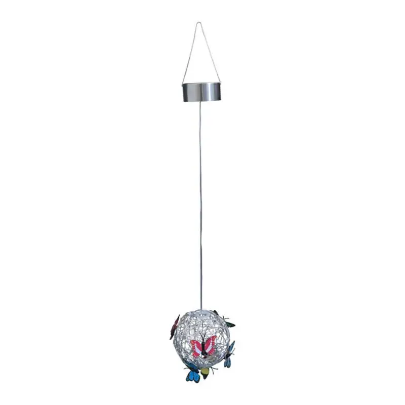 Garden Hanging Solar Light Round Ball Light With  Waterproof  Weaving Hanging La - £141.07 GBP