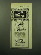 1950 Ritz Carlton Hotel Advertisement - The Ritz Carlton - £14.53 GBP