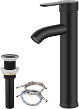 Bathroom Vanity Mixer Bar Tap With Pop Up Drain Combo Tall Spout, Single... - $43.99