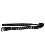 Randy River Studded Black Genuine Leather Belt - Style 13730 - Size M/M - $55.33 CAD
