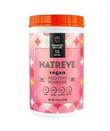 Natreve 100% Vegan Protein Powder, Strawberry Shortcake Sundae 23.53 Oz - £25.25 GBP