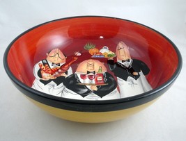 Dinner Is Served Waiters 13&quot; Pasta Bowl Certified International Tracy Flickinger - £15.72 GBP