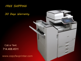 Ricoh MP C6003 Color Copier Printer Scanner with Stapling Finisher! - $2,699.00