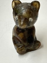 Mid 70s Rock Embedded Resin Bear Figure Paperweight 2.75” - $19.99