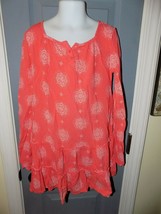 Tucker + Tate Peach Bottom Ruffled Long Sleeve Shirt Size 8 Girl&#39;s EUC - £13.20 GBP