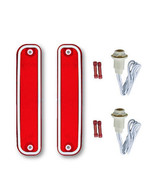 73-80 Chevy Chevrolet GMC Truck Rear Side Red Marker Light Lens w/ Socke... - $27.20