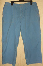 Excellent Womens Royal Robbins Pretty Blue Capris / Cropped Pants Size 16 - £21.91 GBP