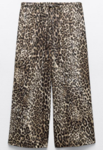 Zara Bnwt 2024. Leopard Flowing Trousers. 1165/079 - £39.86 GBP