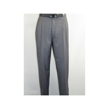 Men Apollo King Banded Collarless suit Mandarin 5 Hidden Button Pastor AG53 Gray image 10