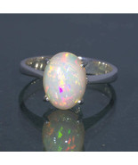 Welo Opal Untreated Stable Ethiopia Gem Handmade Silver Ring size 7.5 De... - £75.17 GBP