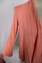 J Jill XS Orange Wearever Stretch Jersey Open-Front 3/4 Sleeve Cardigan Top - £20.91 GBP