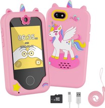 Kids Smart Phone for Girls Unicorns Toys 3 4 5 6 7 8 9 Years Old Phone Touchscre - £53.06 GBP