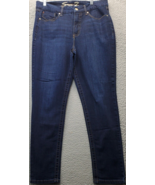 Seven7 Jeans Womens Size 14 Blue Denim Pockets Mid Rise Straight Leg Fla... - $20.29