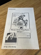 1973 Sleeper Movie Poster Press Kit Vintage Cinema KG Woody Allen Diane ... - $99.00