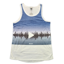 Bench Urban Wear Mens  Graphic Tank Top Size Medium White/Blue - $21.00