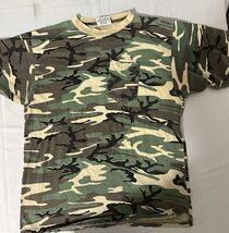 Vintage Single Stitch Made In USA Sports Afield Camo Pocket T-Shirt Mens... - $362.87 MXN