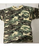 Vintage Single Stitch Made In USA Sports Afield Camo Pocket T-Shirt Mens... - $362.87 MXN