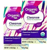 Great Value Organic Cleanse Tea Bags 1.13 Oz 16 Tea Bags (Pack of 2) - $21.65