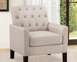 Nadia 30 Accent Fabric Upholstered Arm Tufted Comfy For Reading In Bedro... - $250.99