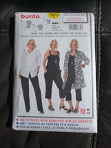 New Current 'burda' Pattern 7670 Camisole & Shirt Tops Sizes 18-34 - $8.54