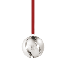 2021 Georg Jensen Christmas Holiday Ornament Ball Silver - Collectable -  New - £26.03 GBP