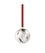 2021 Georg Jensen Christmas Holiday Ornament Ball Silver - Collectable -... - £25.81 GBP