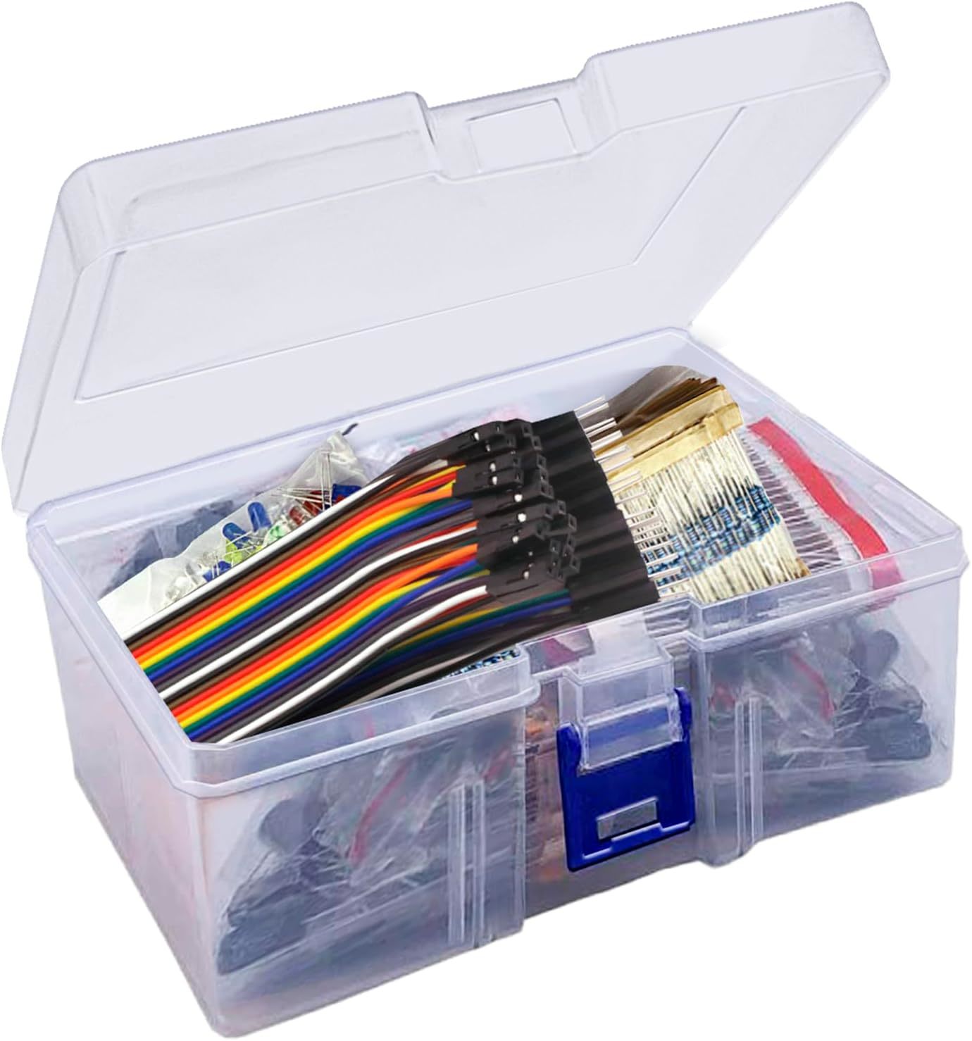 Electronics Component Fun Kit With Power Supply Module Total 1650Pcs Met... - $22.75